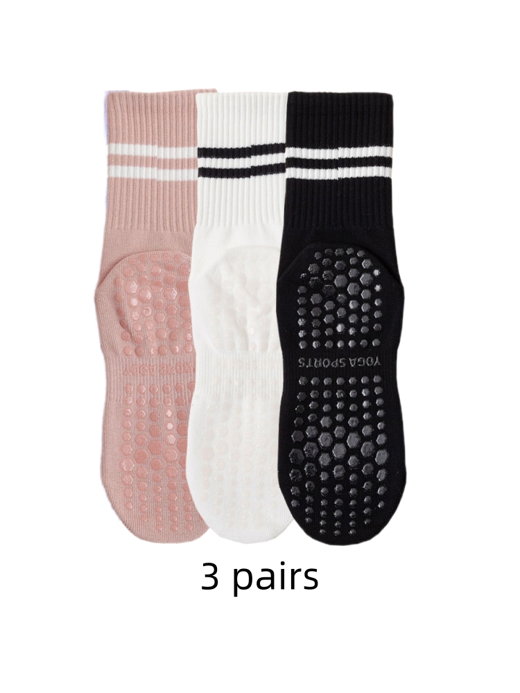 Grip Sock Yoga - 3 pairs of yoga socks, medium