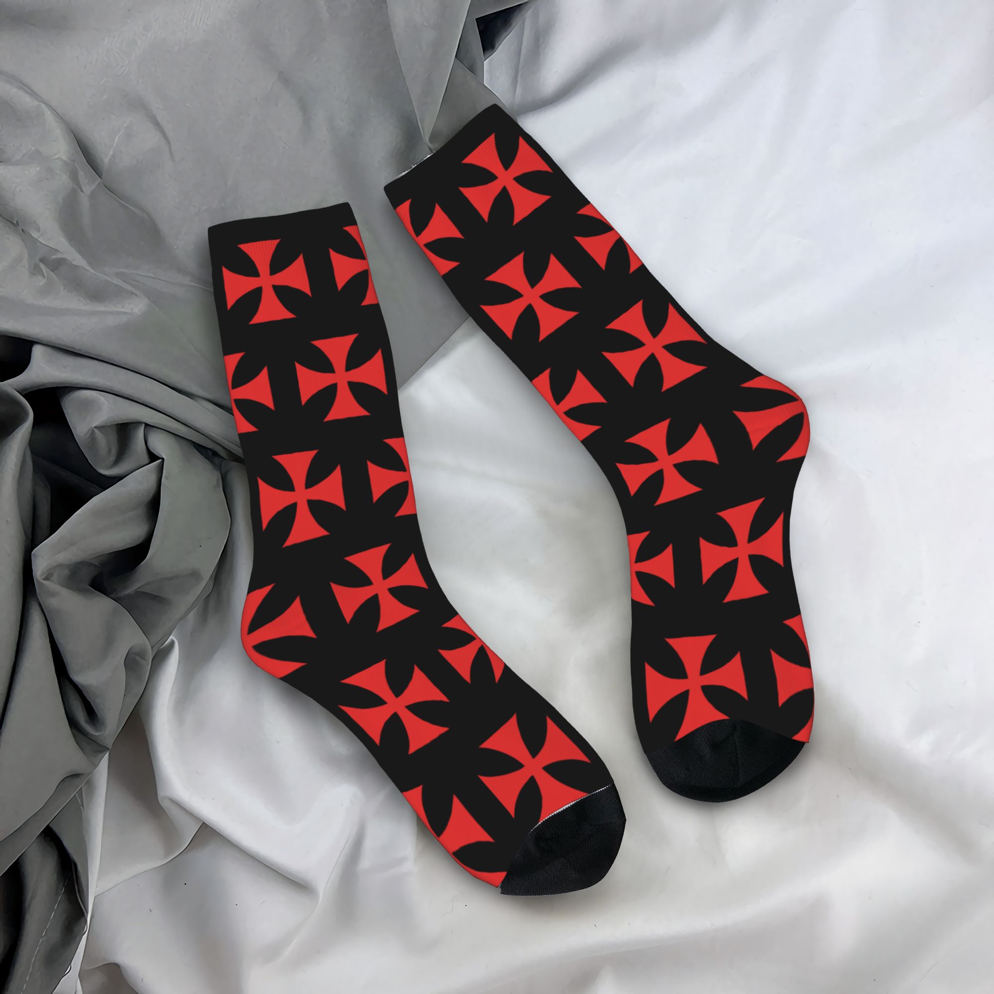 Custom Red Templar Cross Knigh - Dress Sock Men avis et prix
