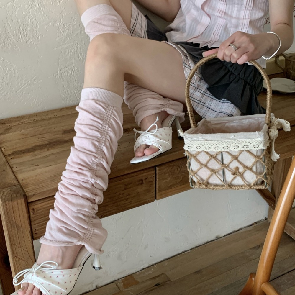 Pink Ruffle Bubble Slouchy Leg - Boot Sock Slouchy avis et prix
