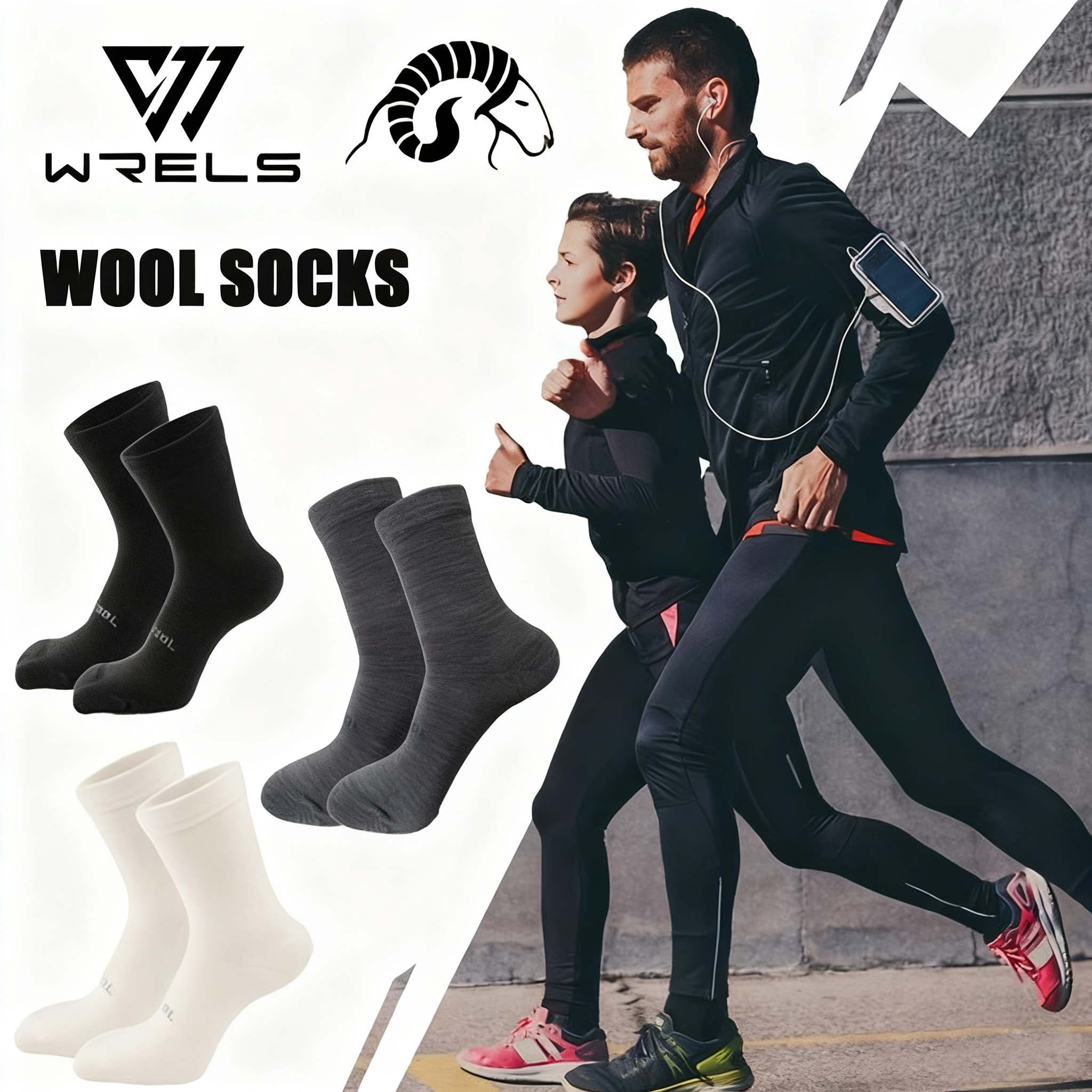 1/3pairs Winter Wool Socks Bre - Wool Hiking Sock avis et prix