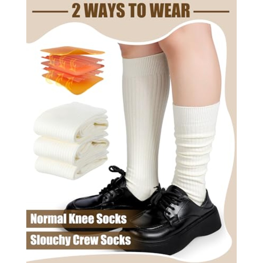 Shihanee 3 Pairs Winter Women  - Boot Sock Slouchy avis et prix