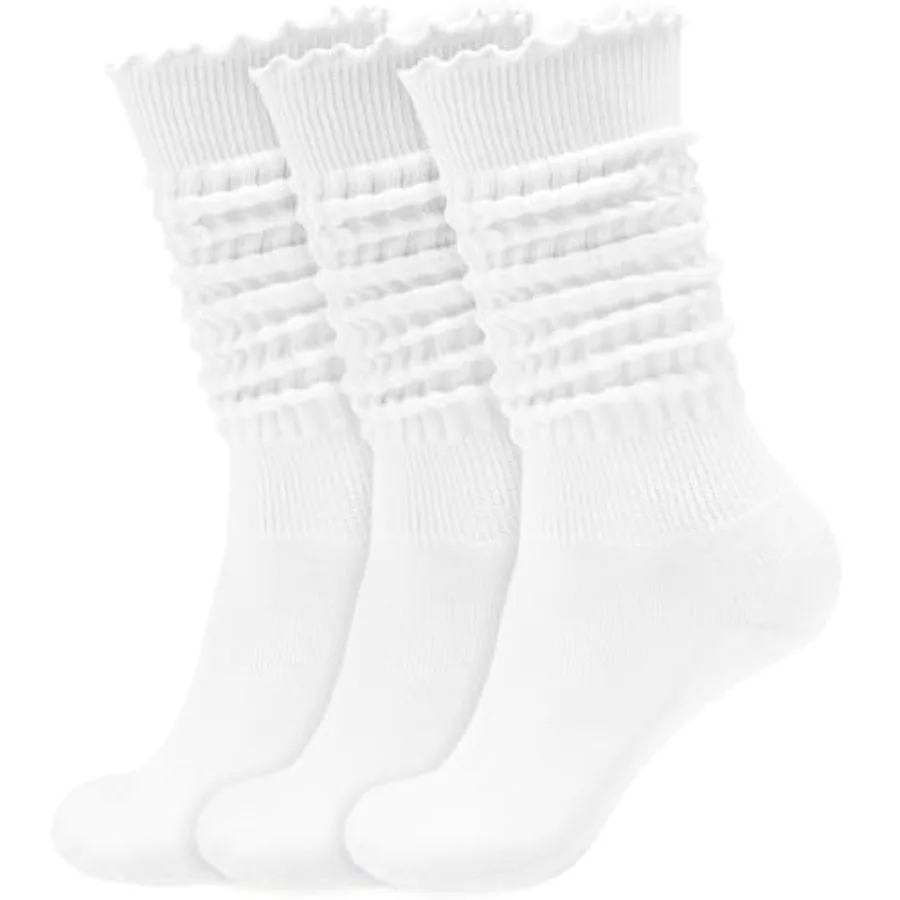 Women's Ruffle Slouchy Socks 3 - Boot Sock Slouchy avis et prix