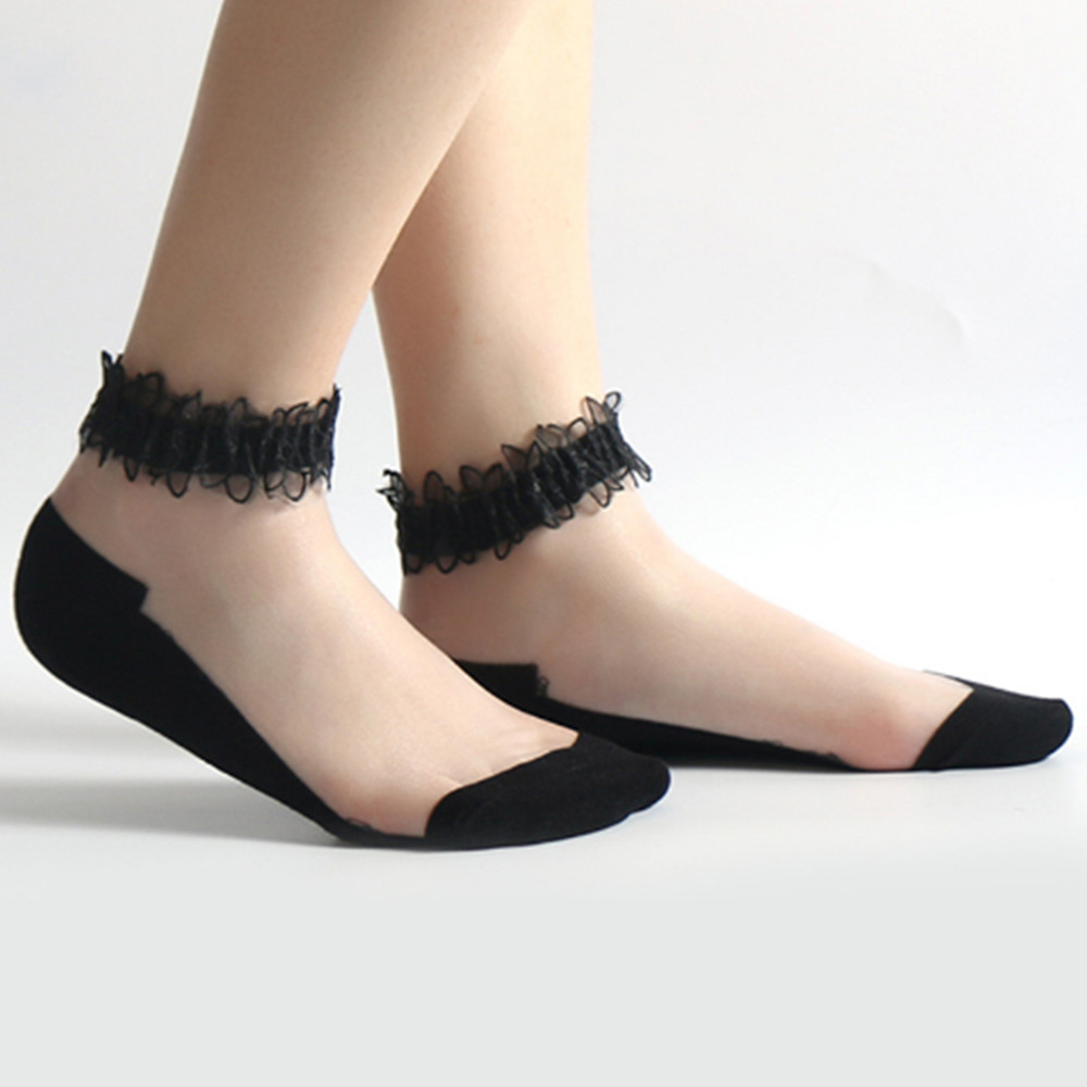 Woman Lace short sock thin soc - Invisibility Sock Loafer avis et prix