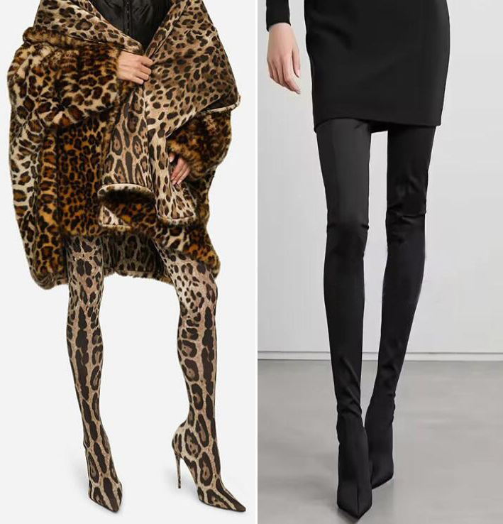 Sexy Leopard Over-the-Knee Str - Knee High Sock Women avis et prix
