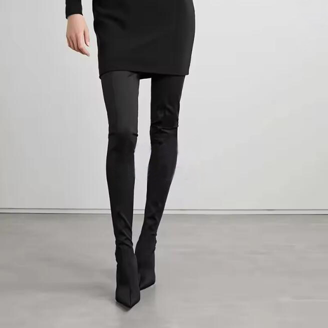 Sexy Leopard Over-the-Knee Str - Knee High Sock Women avis et prix