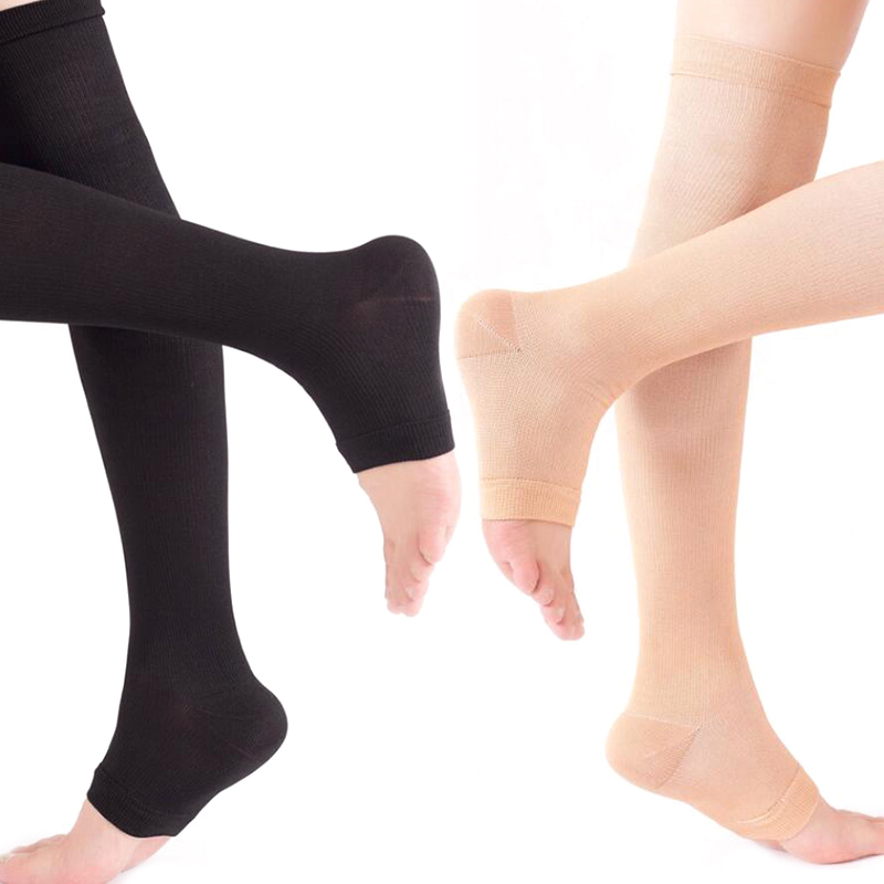 ✦ 1 Pair Open Toe Knee-High  C - Compression Sock Medical avis et prix