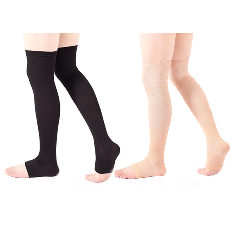 ✦ 1 Pair Open Toe Knee-High  C - Compression Sock Medical avis et prix