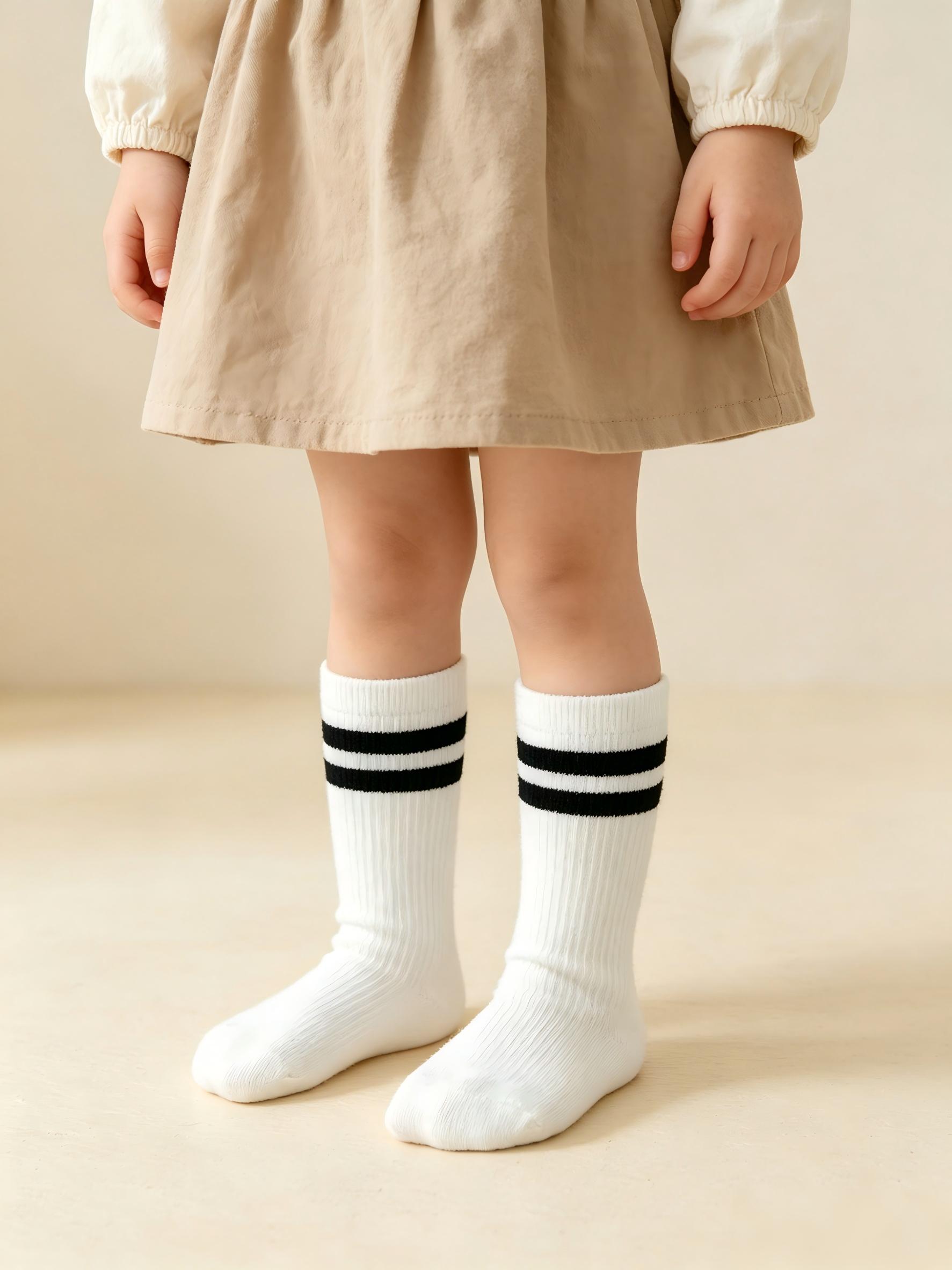 4-Pack Baby Toddler Striped Cr - Cotton Crew Sock Pack avis et prix
