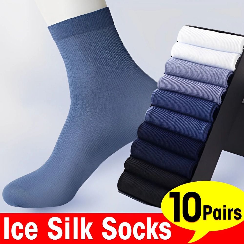 10Pairs Fashion Breathable Men - Silk Sock Bamboo avis et prix