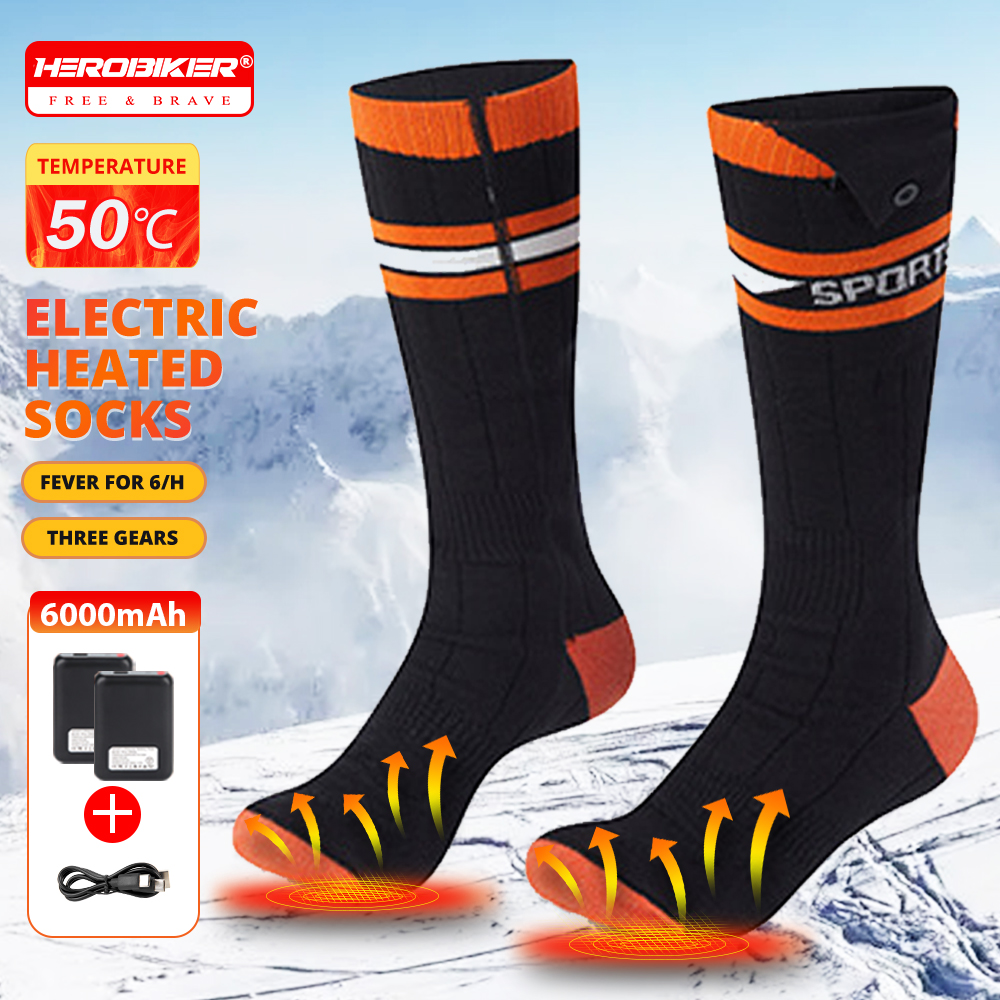 Heating Socks 6000mah Battery  - Thermal Sock Winter avis et prix
