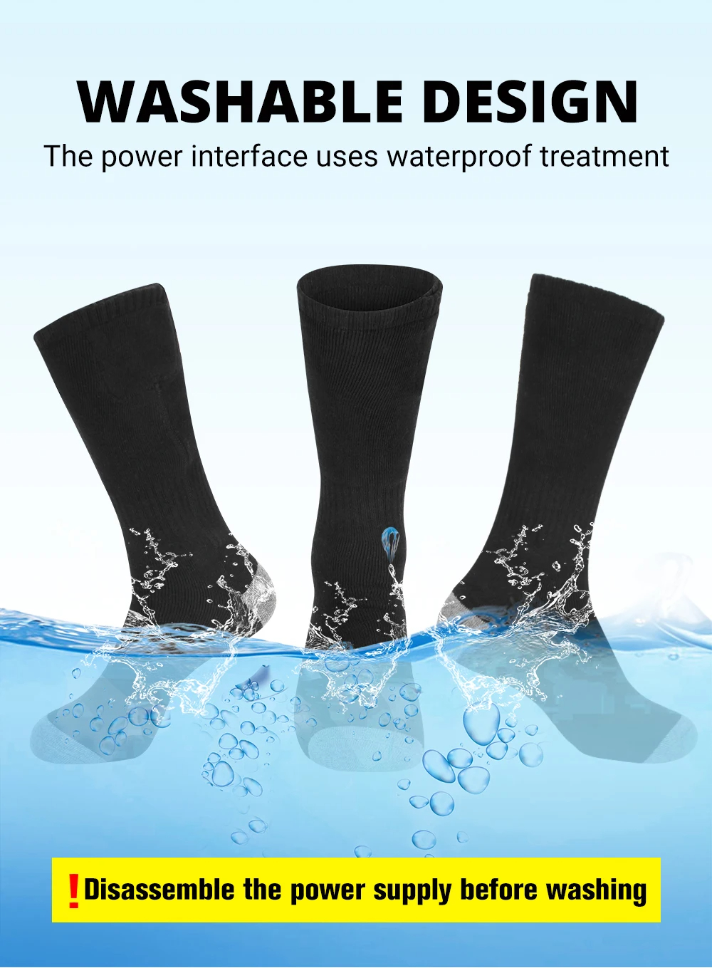 Heating Socks 6000mah Battery  - Thermal Sock Winter avis et prix
