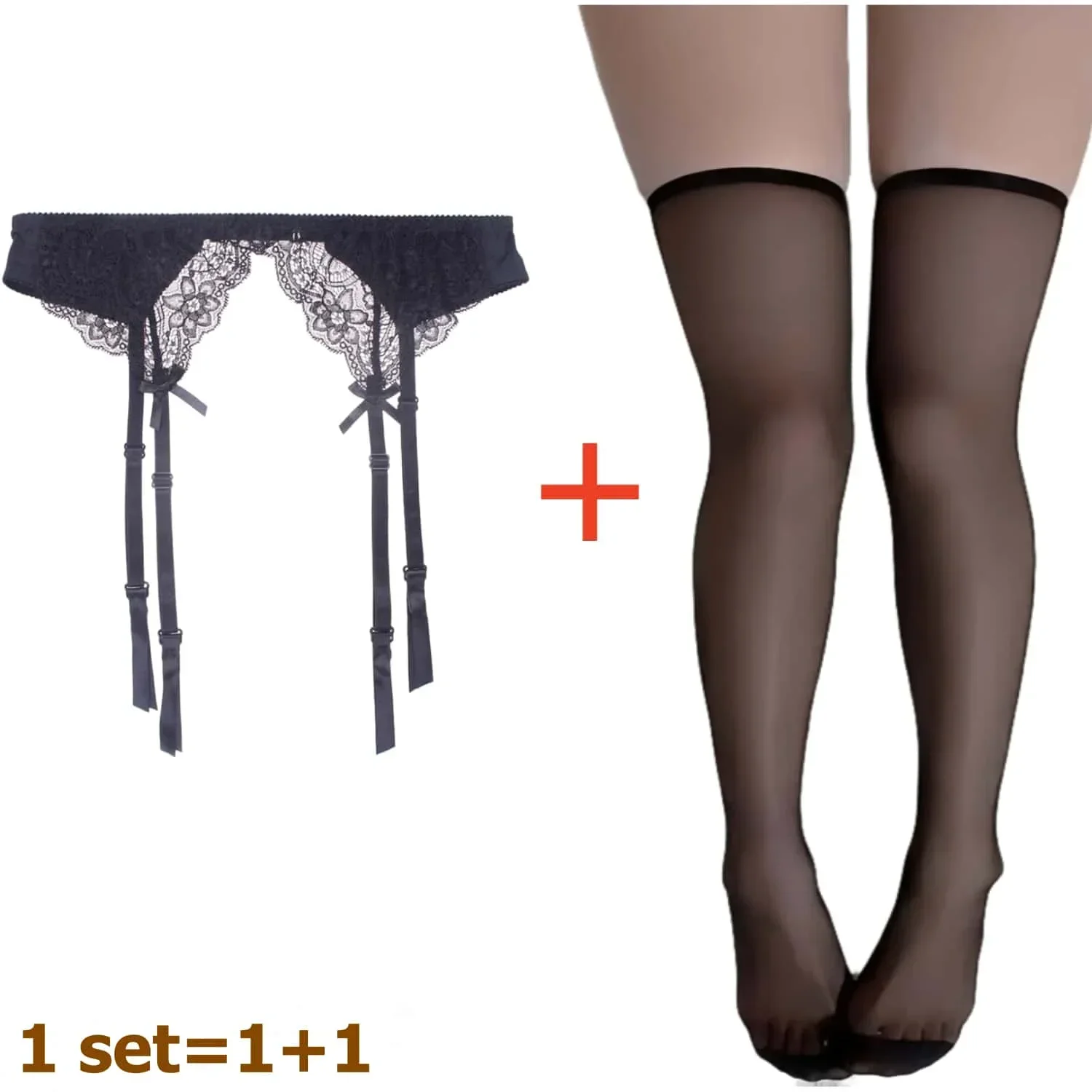2PCS Women's Suspender Lace St - Tights Pantyhose Sheer avis et prix